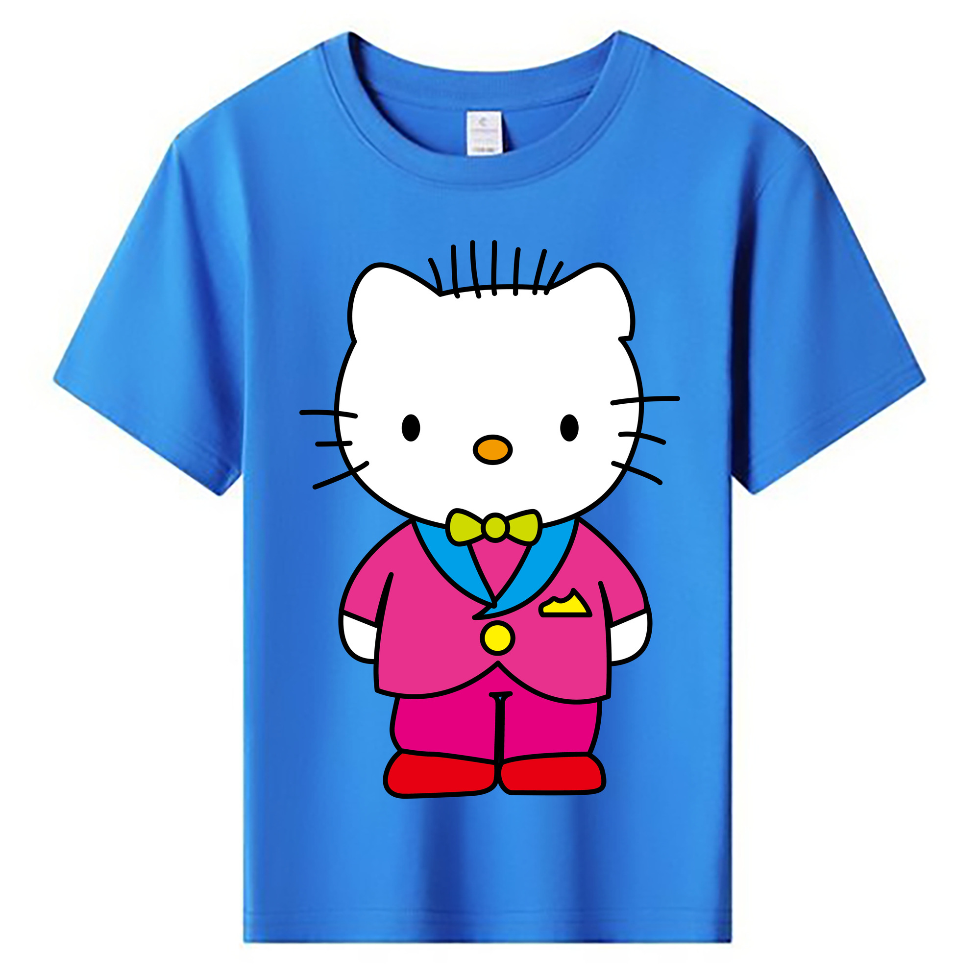 （画像用） Hello Kitty ハローキティ 綿100％キッズTシャツ（フロントプリント）